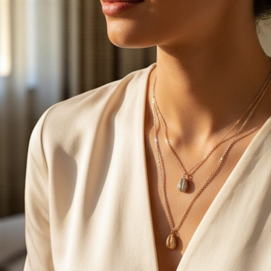 שרשרת כסף צדף