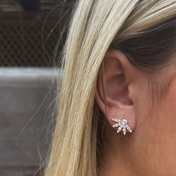 עגילי סאנשיין - רוזגולד