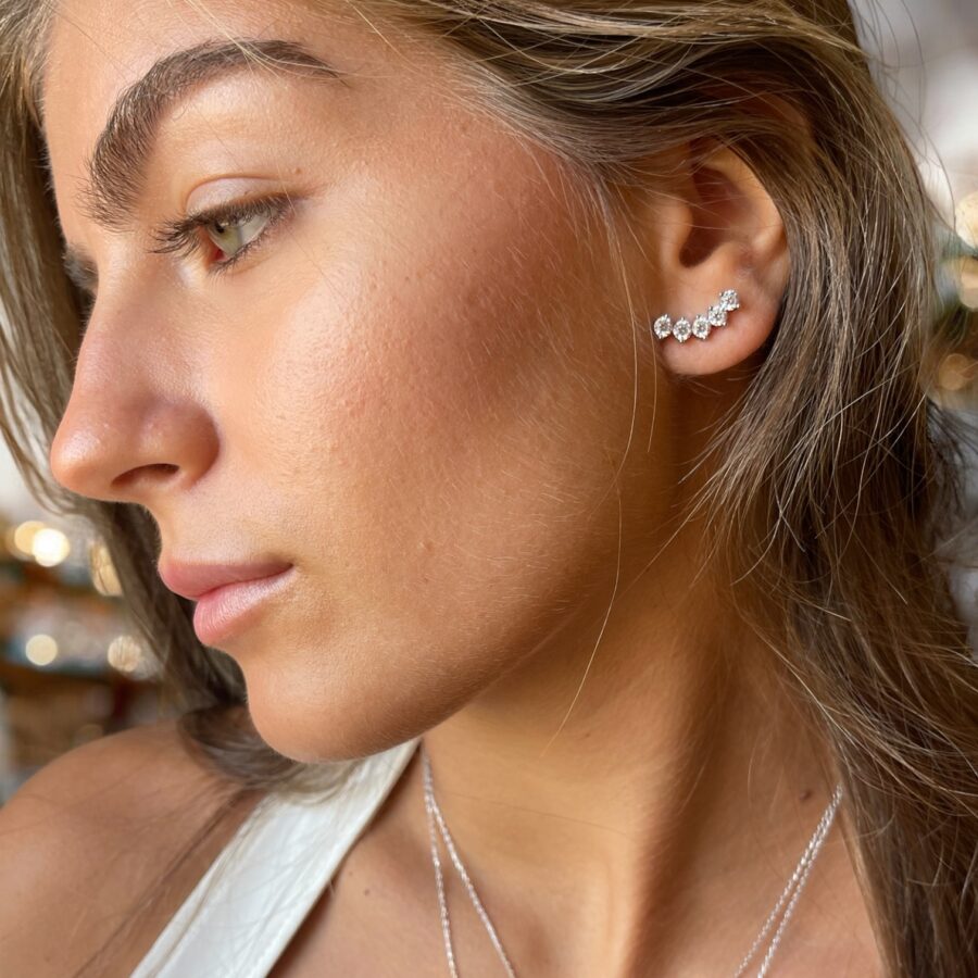 עגילי נקודות אור